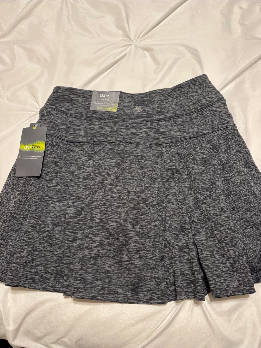 Tek Gear Gray Marled Skort with Flared Silhouette
